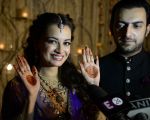 Dia Mirza & Sahil Sangha Engagement on 17th Oct 2014